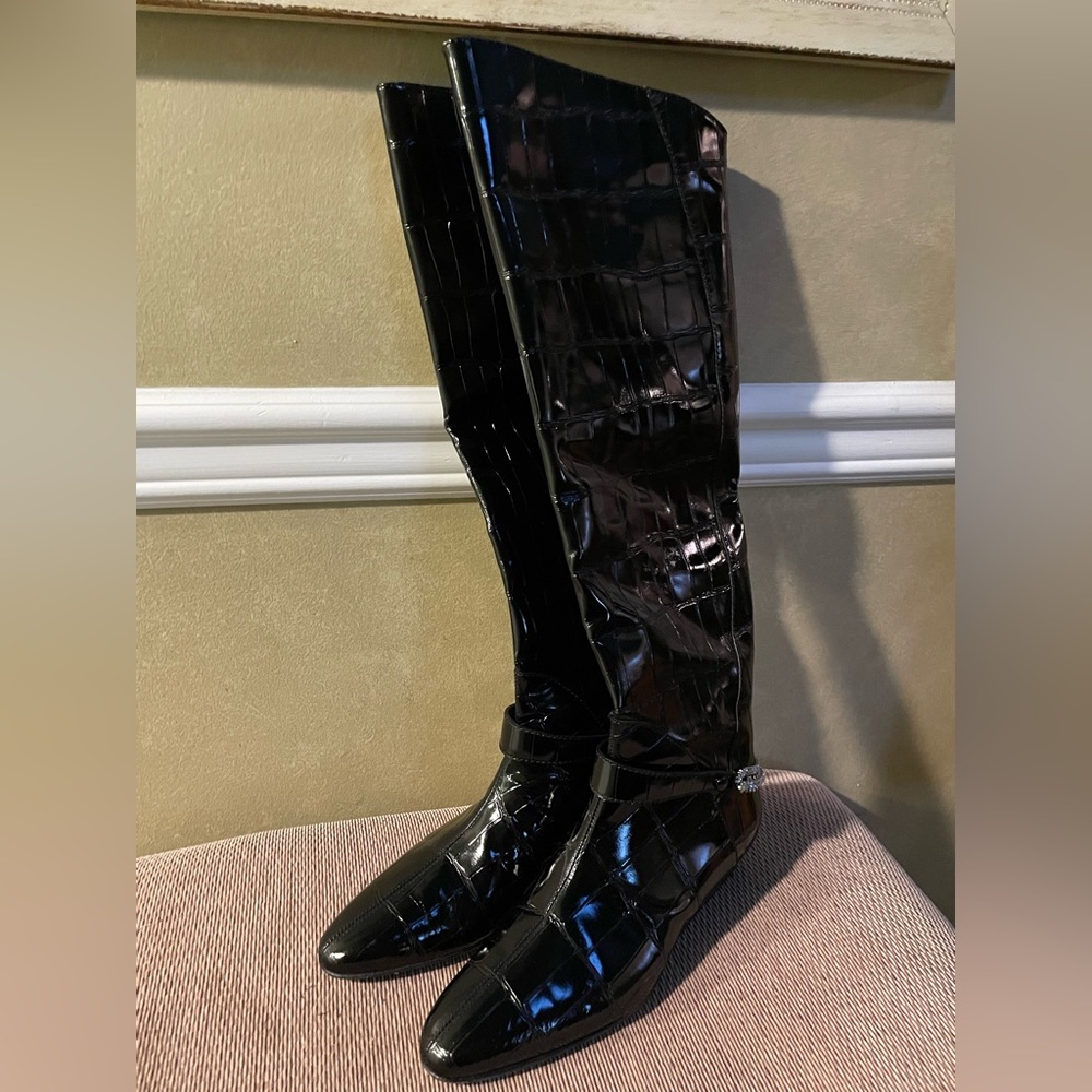 Giuseppe Zanotti Patent Leather Over-The-Knee Boots